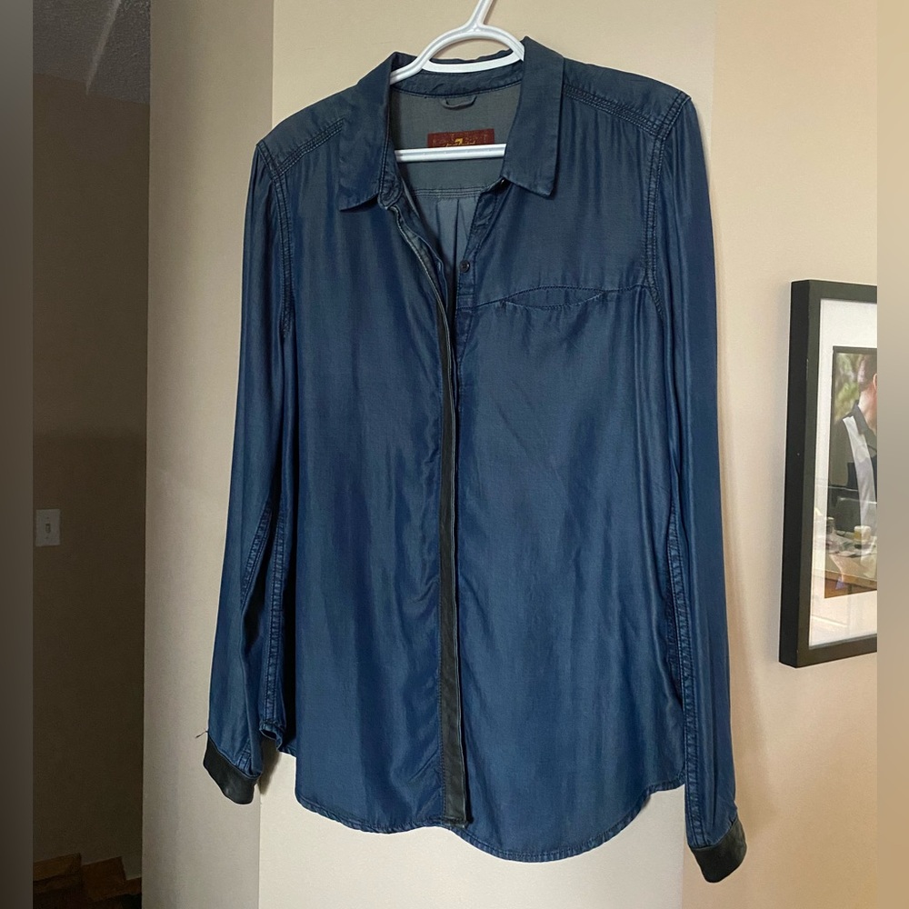 7 for all mankind jean shirt